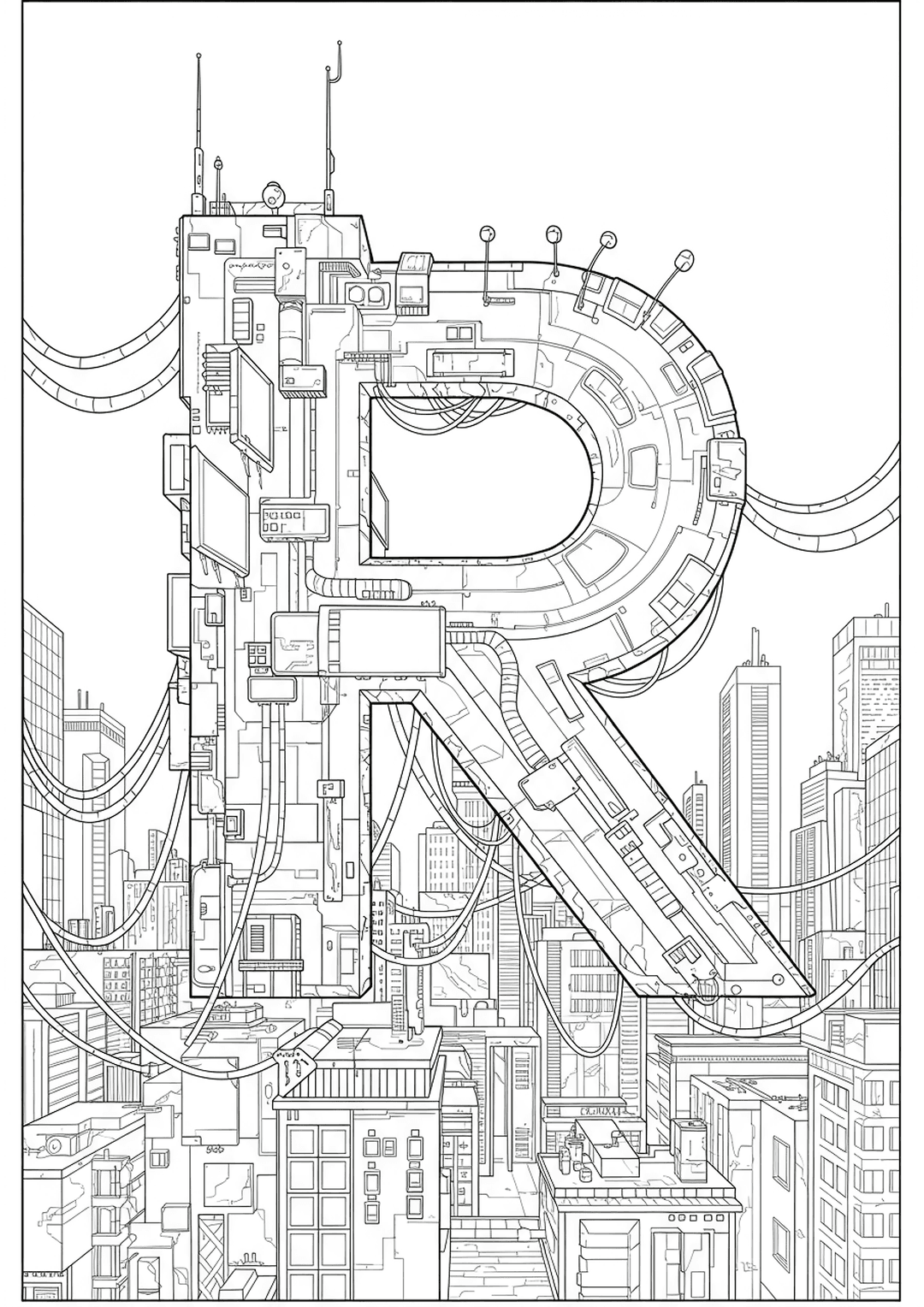 Letter R Coloring Pages – Free Printables | TryColoringPages