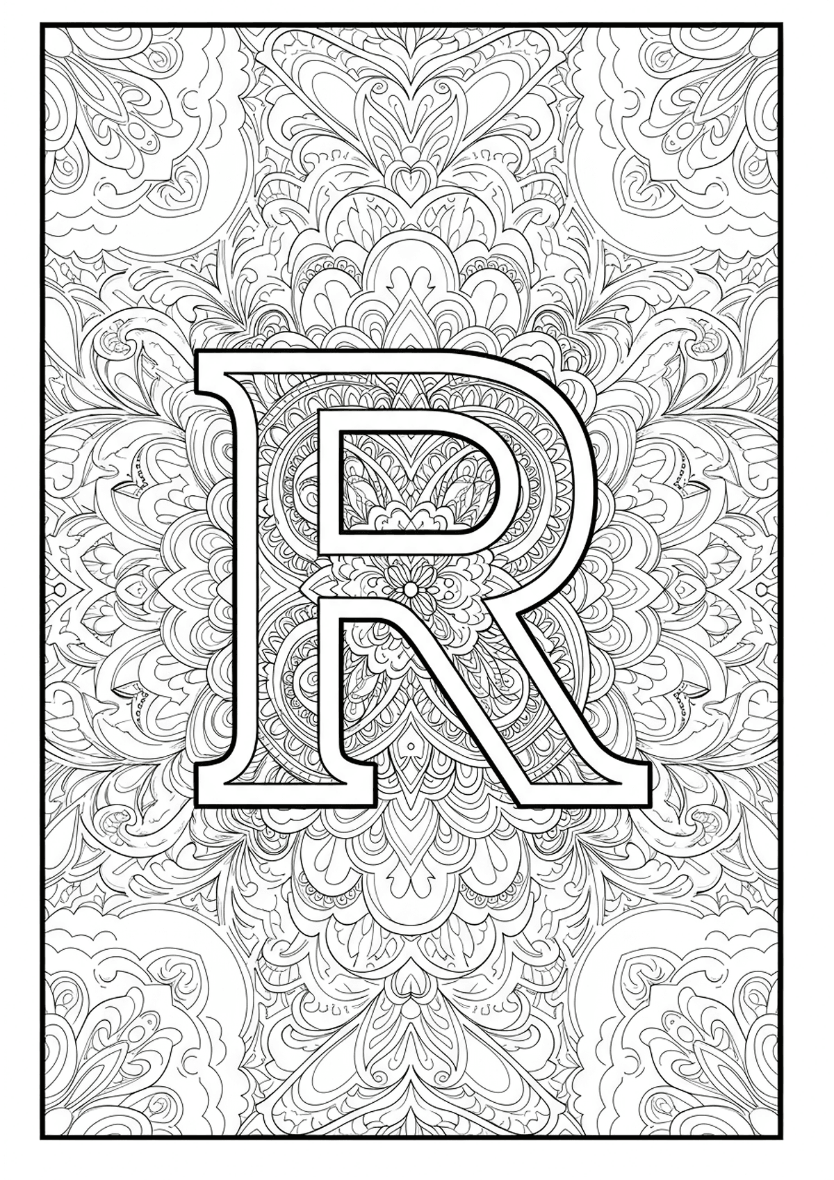 Colouring Picture R Is For Raisin Letter R Coloring Pages – Free Printables | TryColoringPages