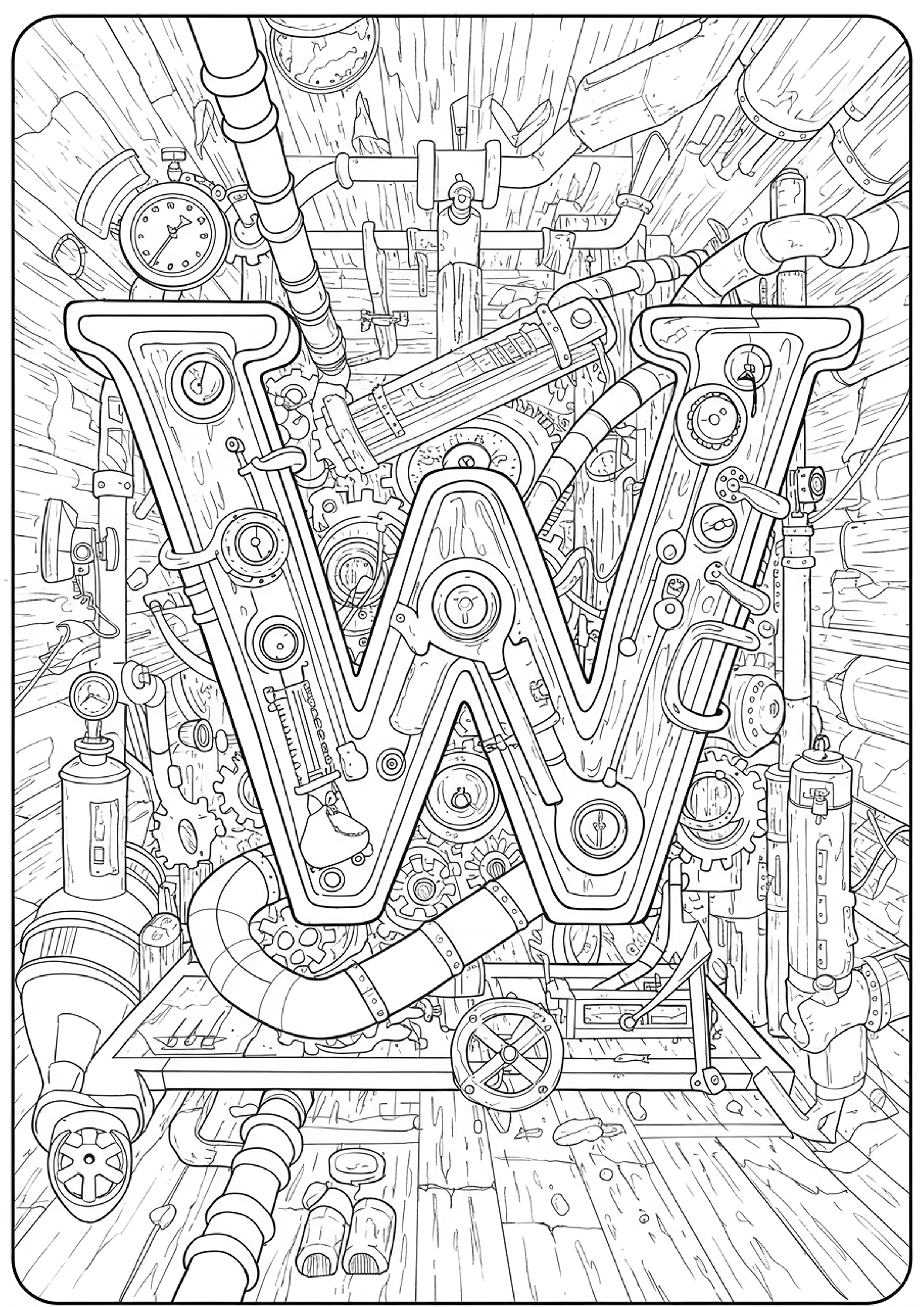 W Coloring Letter W Coloring Pages (Free Printable) | TryColoringPages